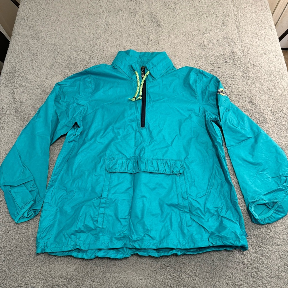 Merrell Men's Jacket Rain Windbreaker Pullover Pockets‎ Green Size Xl Outdoor